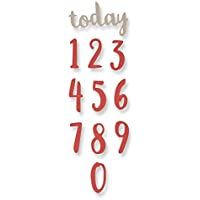 Sizzix Thinlits Troqueles 11PK Números en caligrafía de pincel